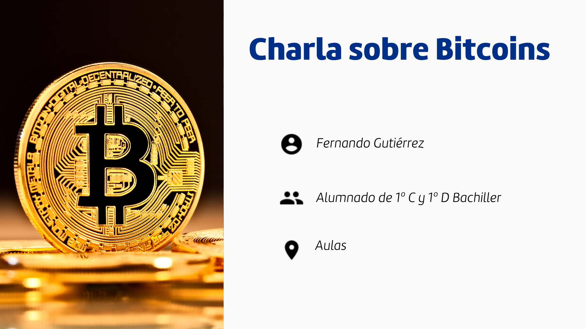 Charla Bitcoins